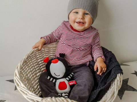 Szeleścik Misio Buu Czarny Moms Care Szeleścik Misio Buu Czarny Moms Care