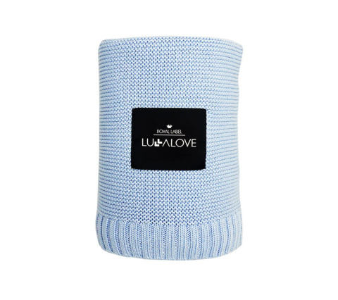 Kocyk bambusowy Baby blue LULLALOVE Kocyk bambusowy Baby blue LULLALOVE