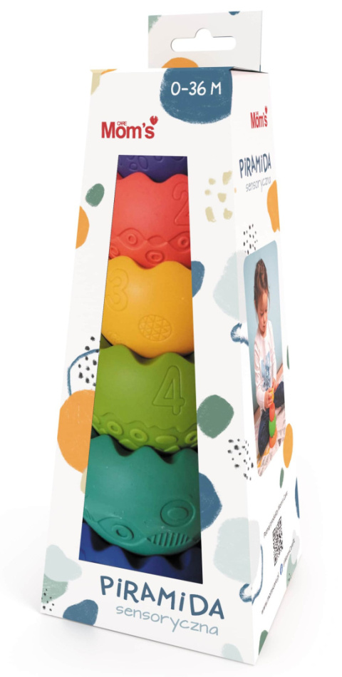 Piramida sensoryczna Pastelowa Moms Care Piramida sensoryczna Pastelowa Moms Care