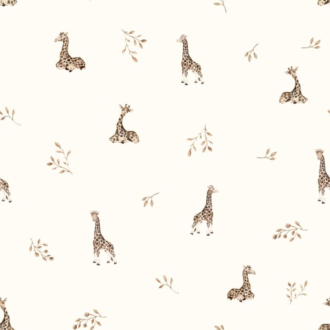 Bambusowa pieluszka muślinowa 65x65 - giraffes Bambusowa pieluszka muślinowa 65x65 - giraffes