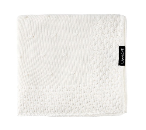 Bambusowy kocyk Koc popcorn - kokos 80 x 100 cm Bambusowy kocyk Koc popcorn - kokos 80 x 100 cm
