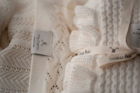 Bambusowy kocyk cream 80x100 - feather Bambusowy kocyk cream 80x100 - feather