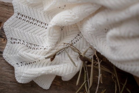 Bambusowy kocyk cream 80x100 - feather Bambusowy kocyk cream 80x100 - feather