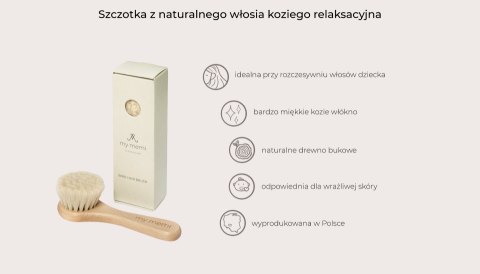 Szczotka z naturalnego włosia koziego relaksacyjna Szczotka z naturalnego włosia koziego relaksacyjna